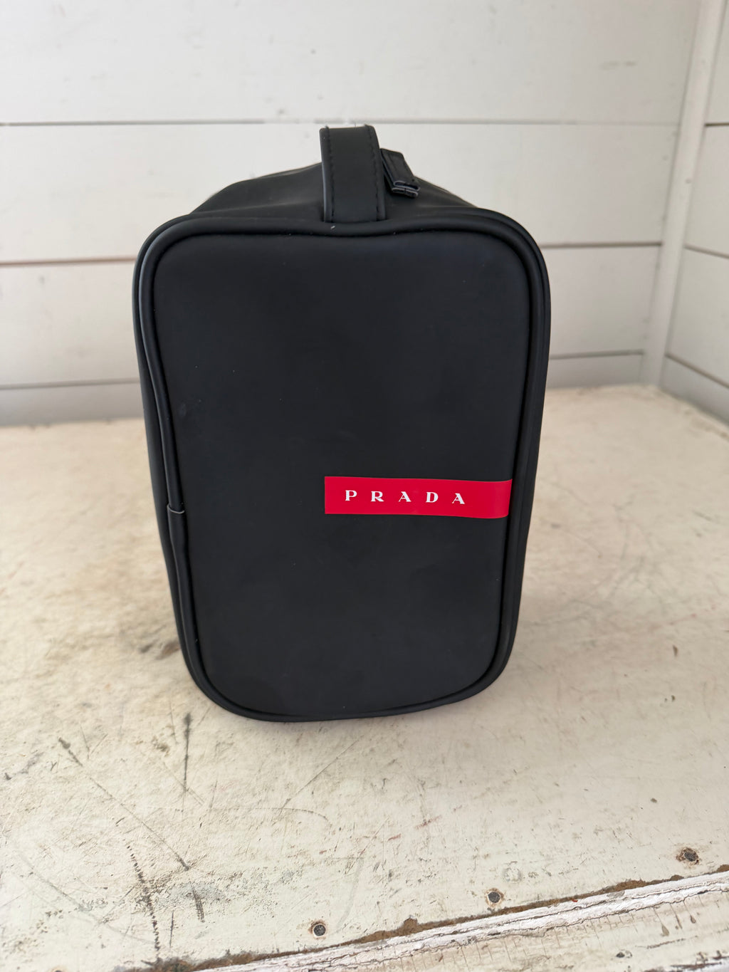 Prada Luna Rossa Black Toiletry bag dopp kit shaving bag