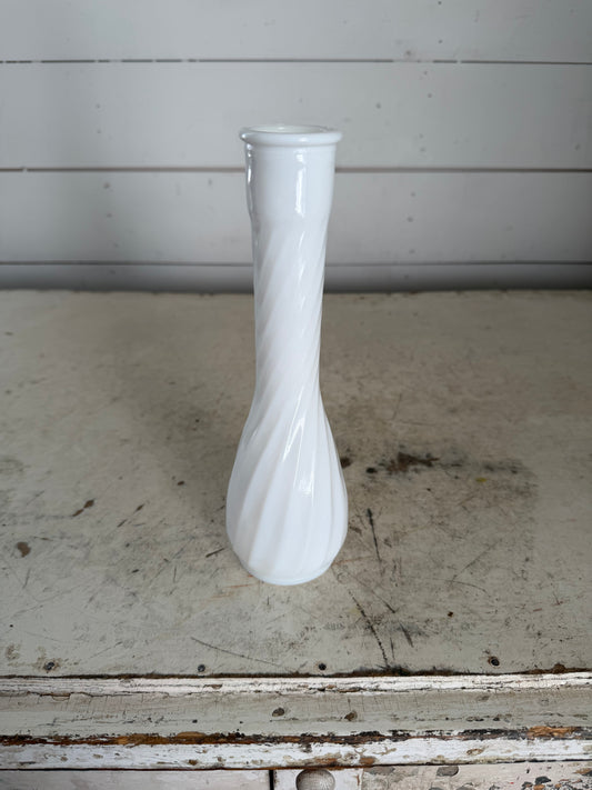 Vintage Hoosier Milk Glass Vase