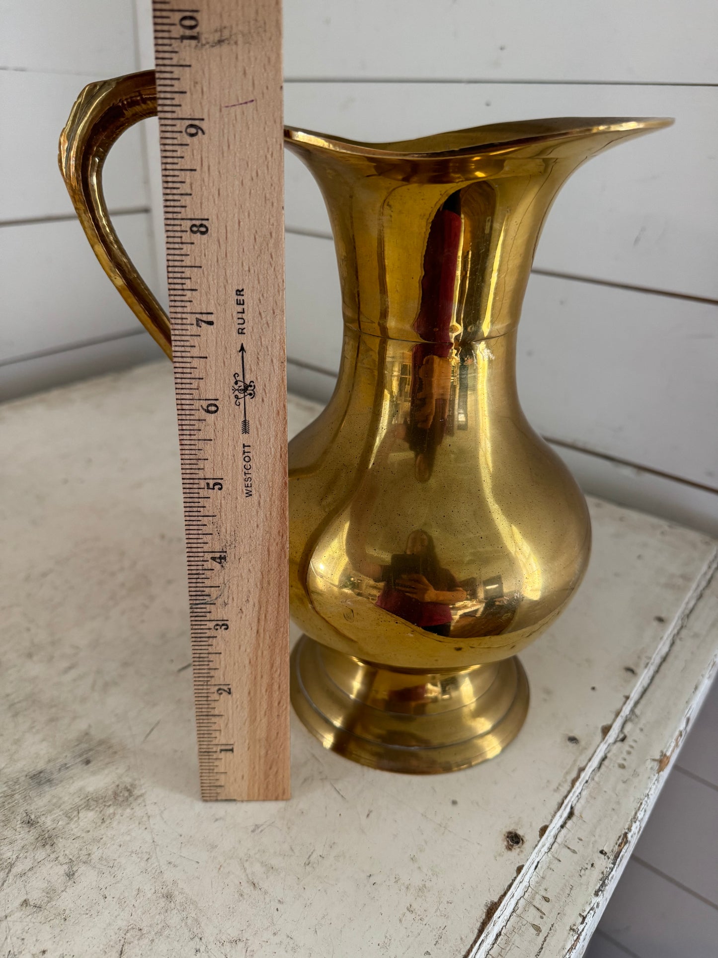 Vintage Brass Pitcher