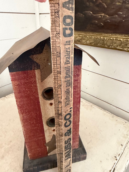 Americana Style Birdhouse As is
