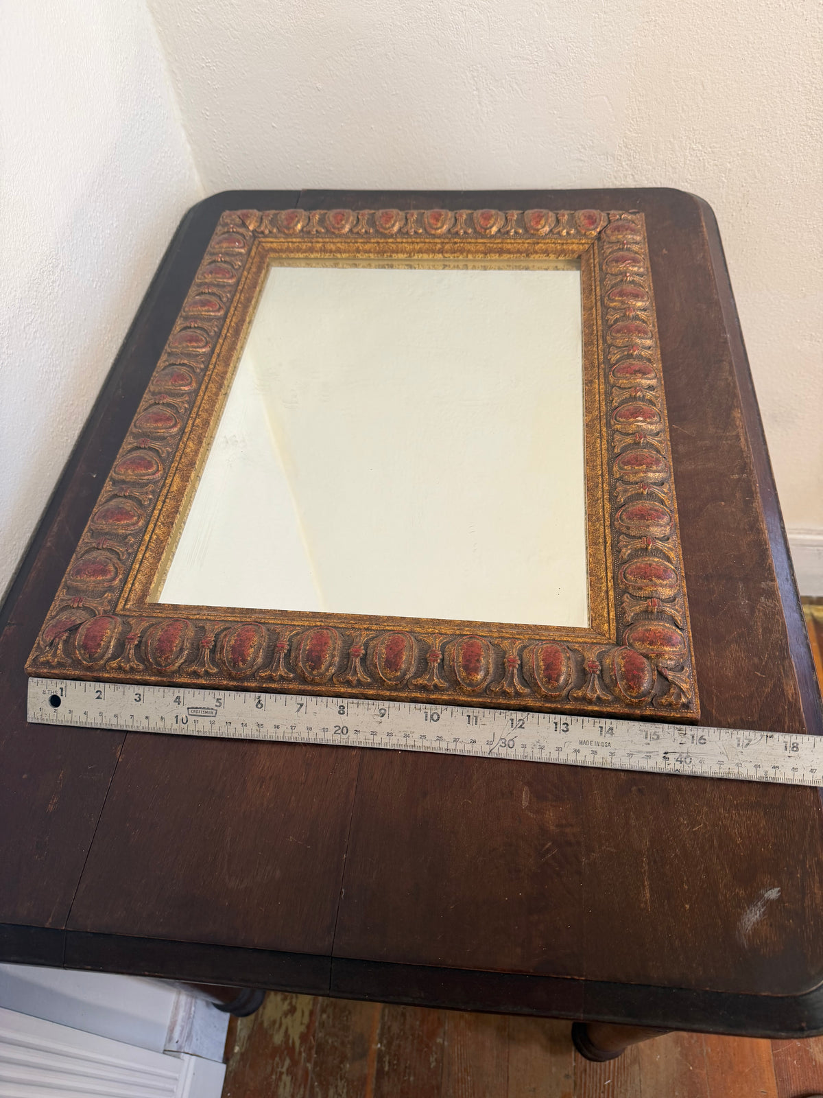 Vintage Ornate Rectangular Mirror
