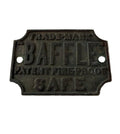 Antique English Safe Plaque