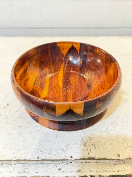 Vintage turned wood bowl