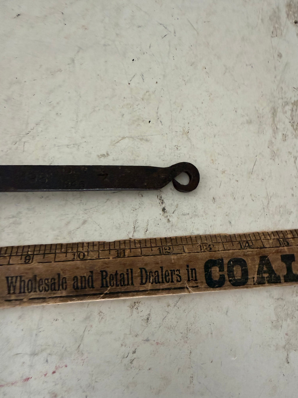 Antique Blacksmith Wrought Iron Lead Melting Ladle