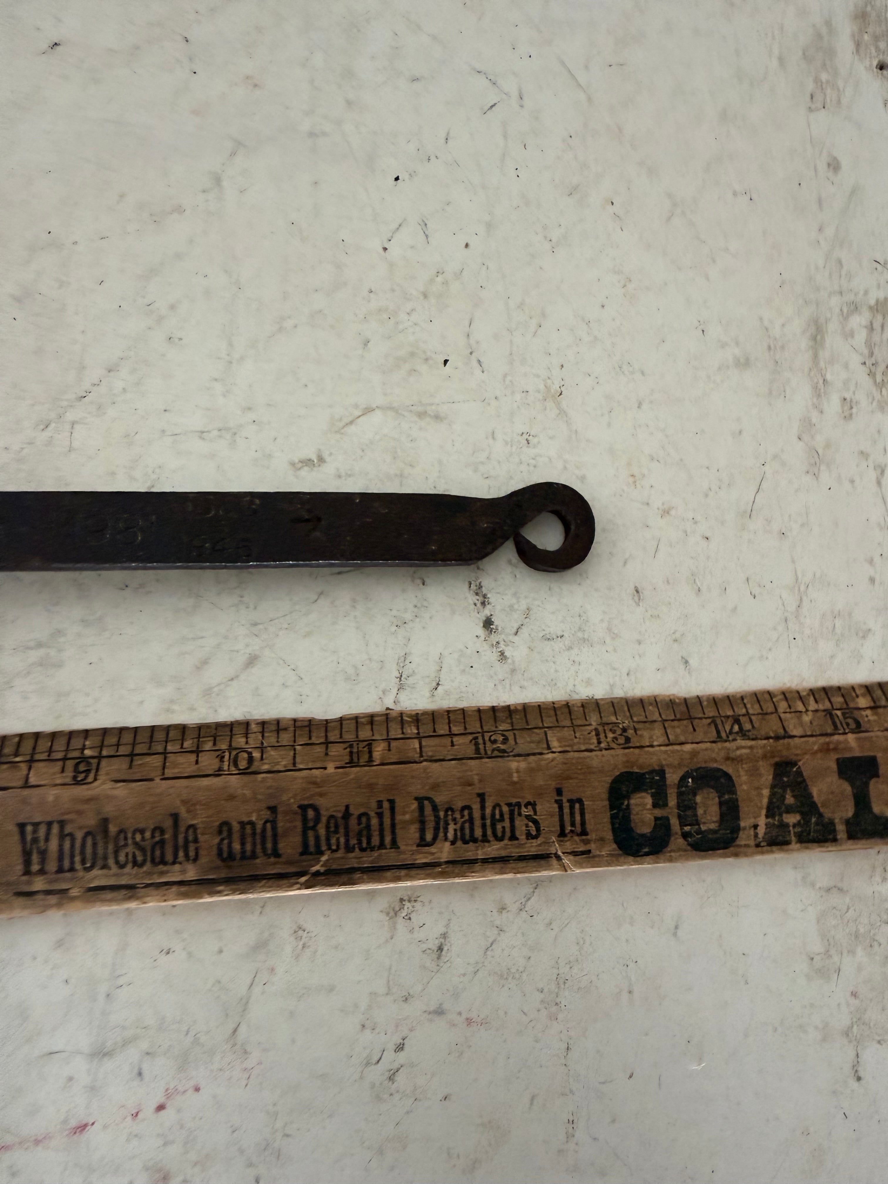Antique Blacksmith Wrought Iron Lead Melting Ladle
