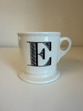 Anthropologie monogram mug letter E
