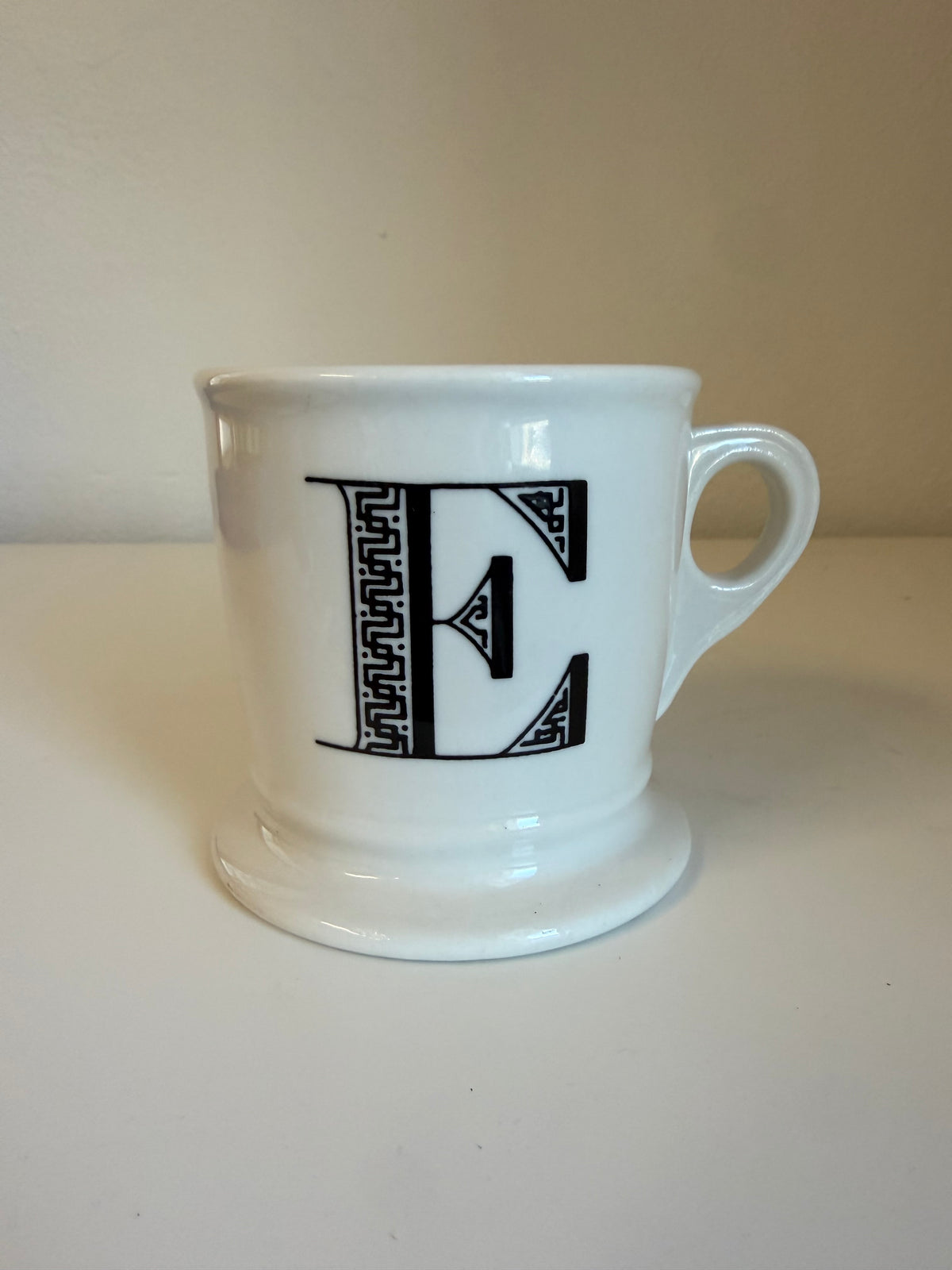 Anthropologie monogram mug letter E