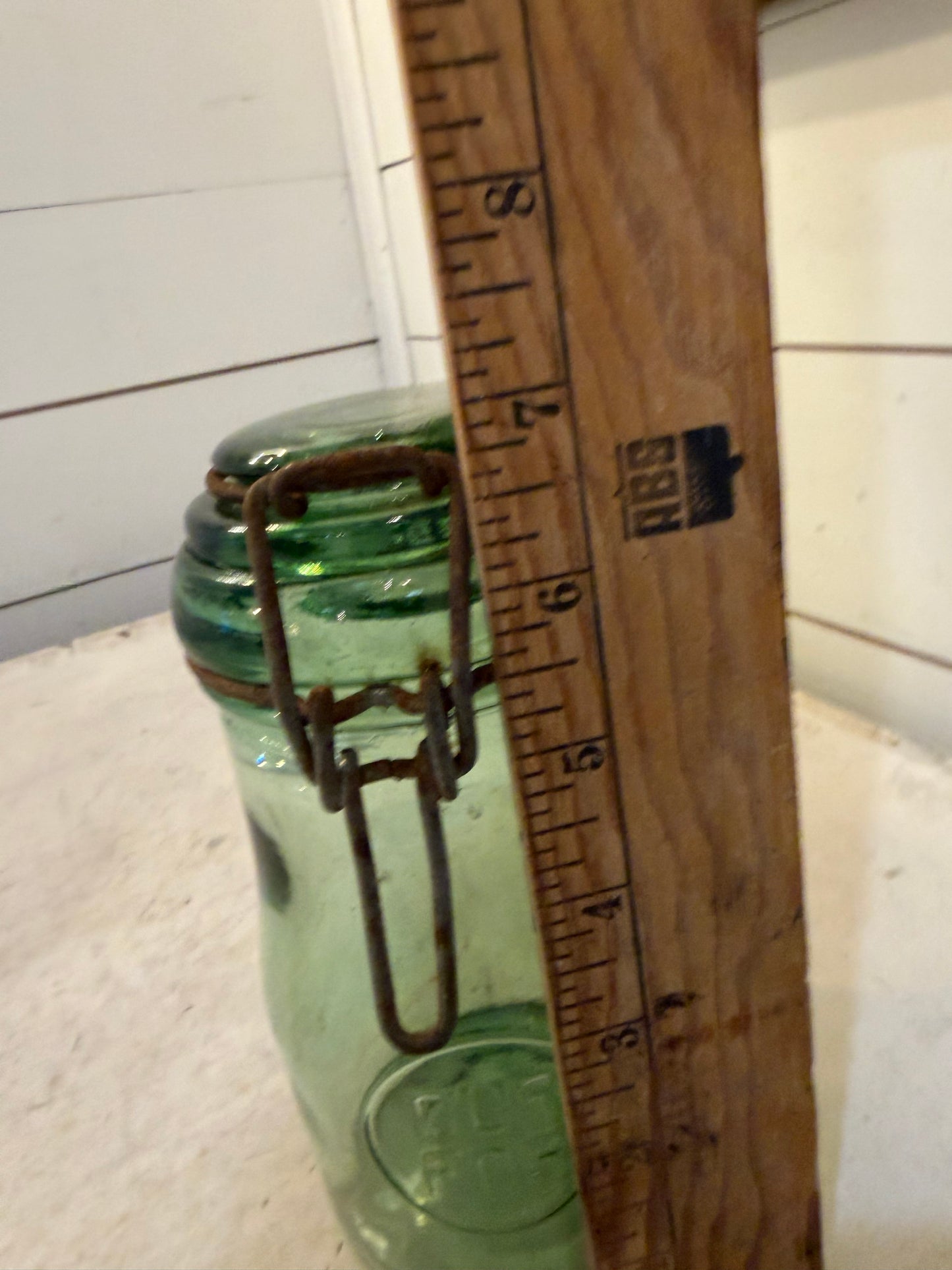 Antique French canning jar half liter
