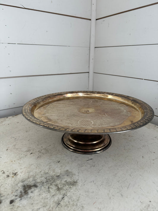 Vintage Silverplate Cake Stand