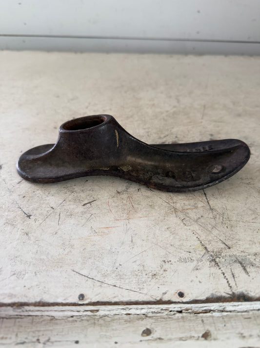 Antique cast-iron shoe last