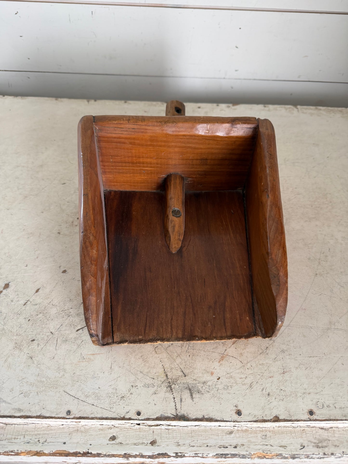 Rustic Mid Century Wood Salt and Grain Scoop