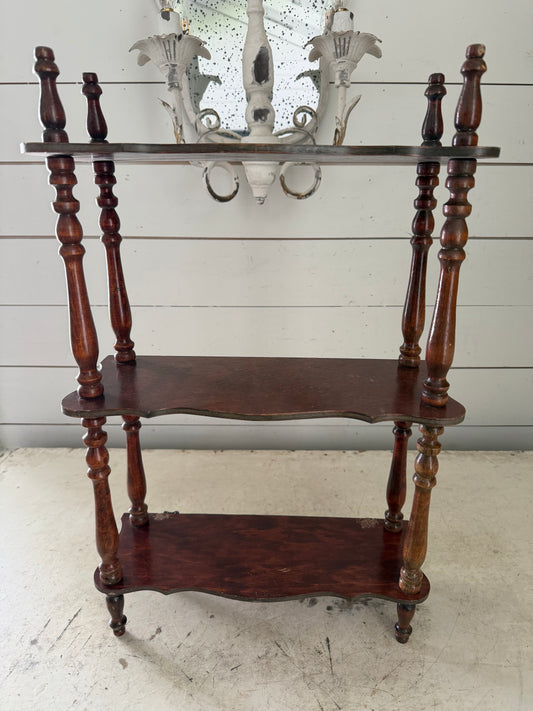 3 Tier Wood Wall Shelf - will get makeover and Ship Disassembled