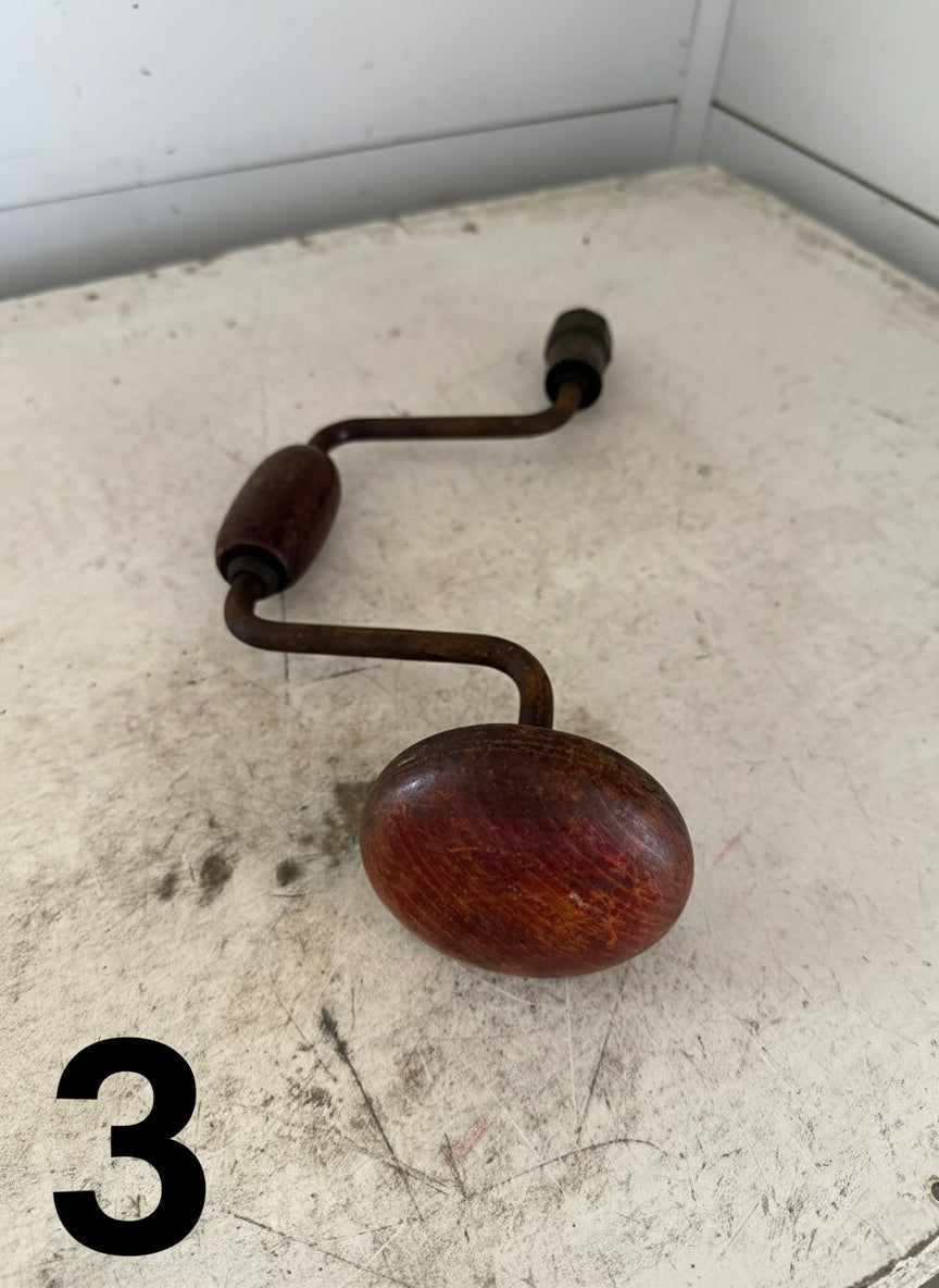 Antique English brace and bit - sold individually