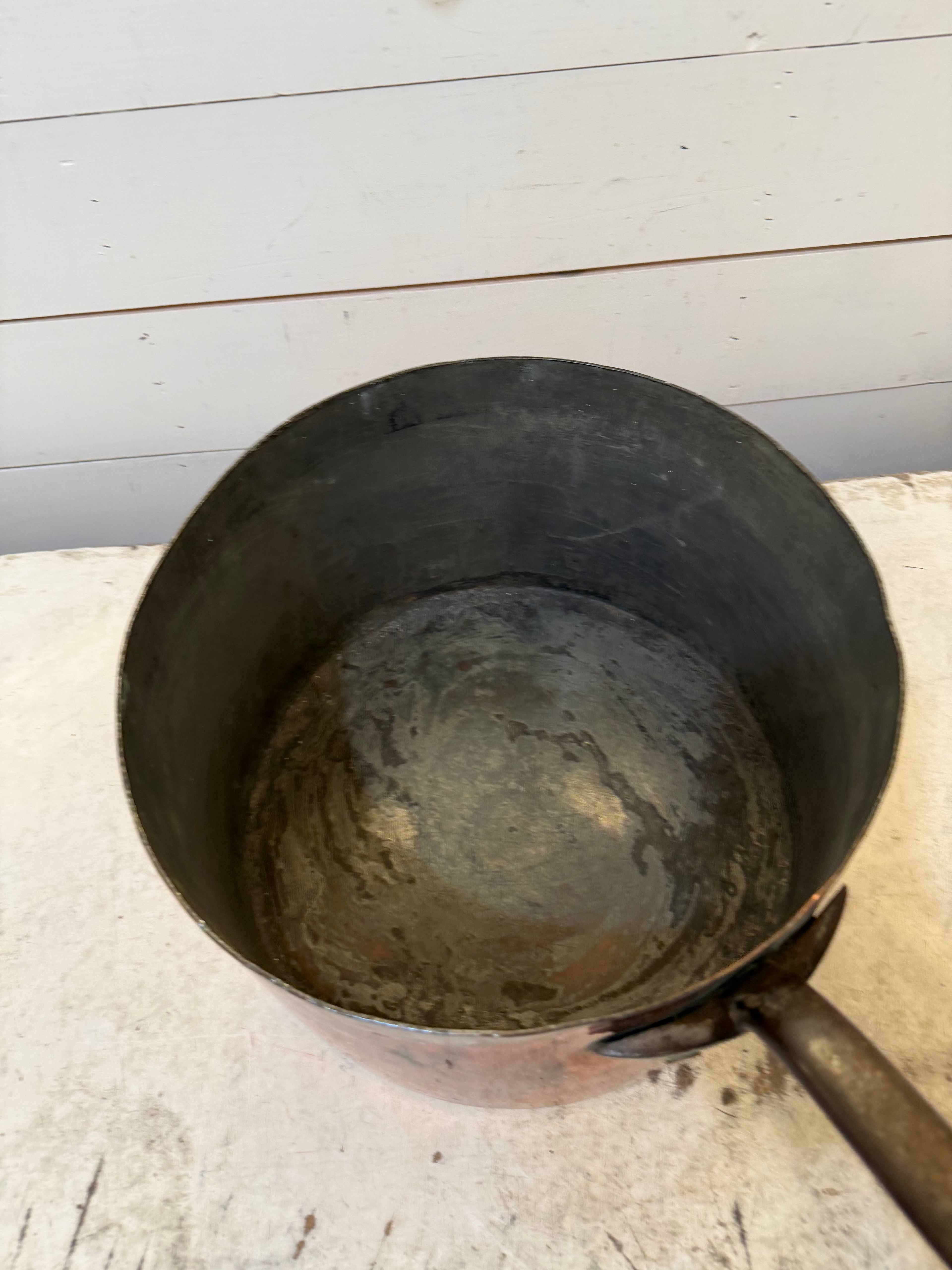 1800’s Forged handle Large English Copper Pot