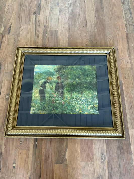 Hand Painted Frame with Print 31.5x28