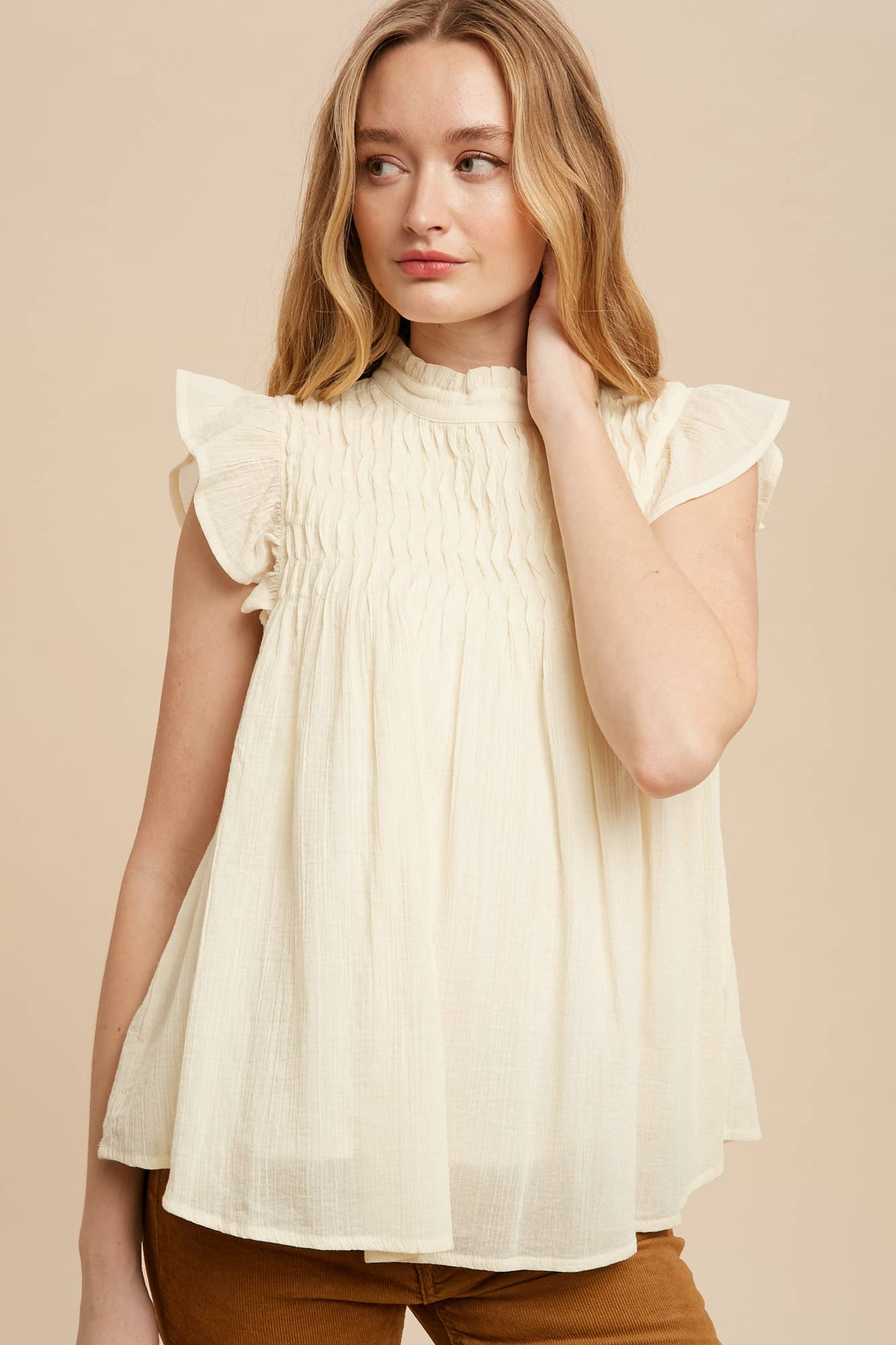 Flutter Sleeve Blouse