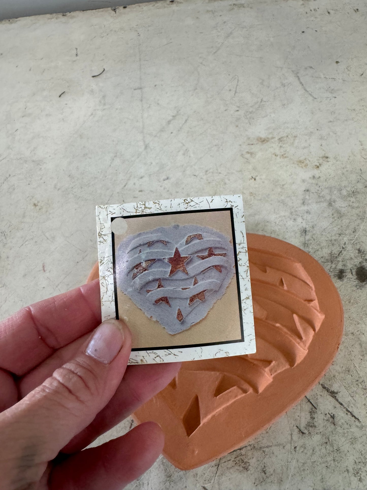 Cotton Press Cookie Art Heart Cookie Mold