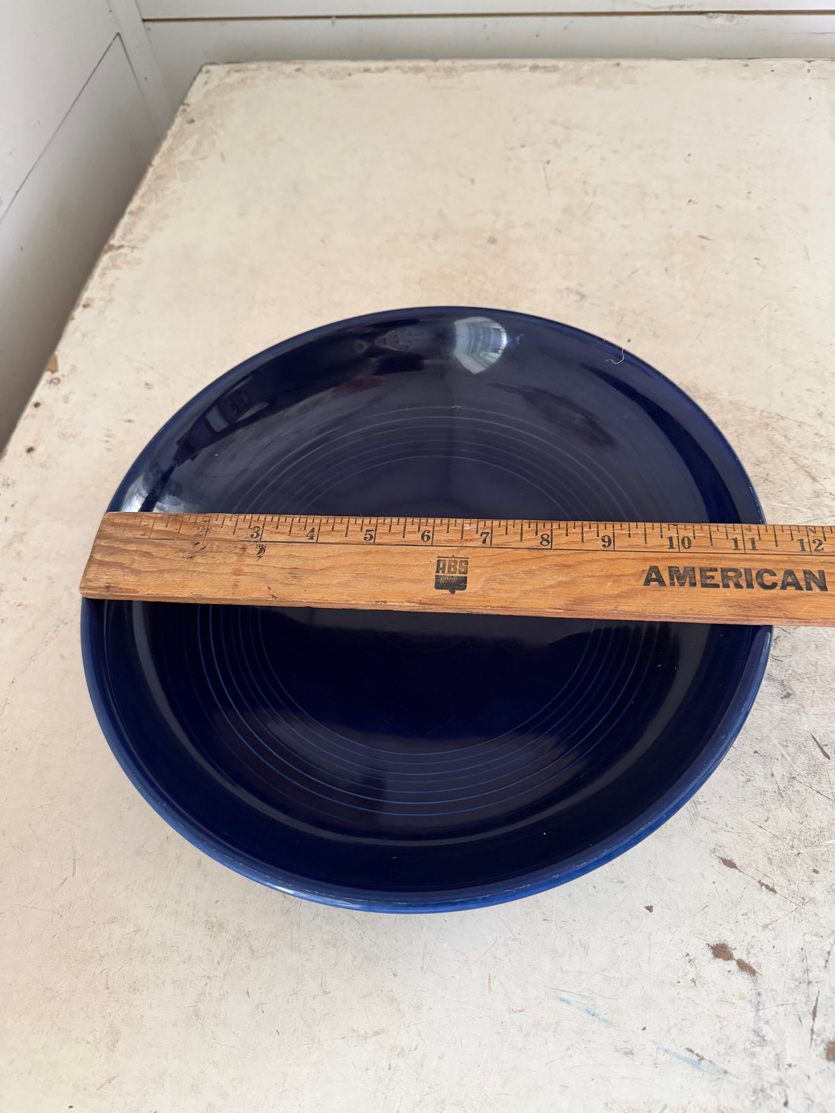 Vintage Fiesta 500 Million Celebration Presentation Bowl in cobalt blue