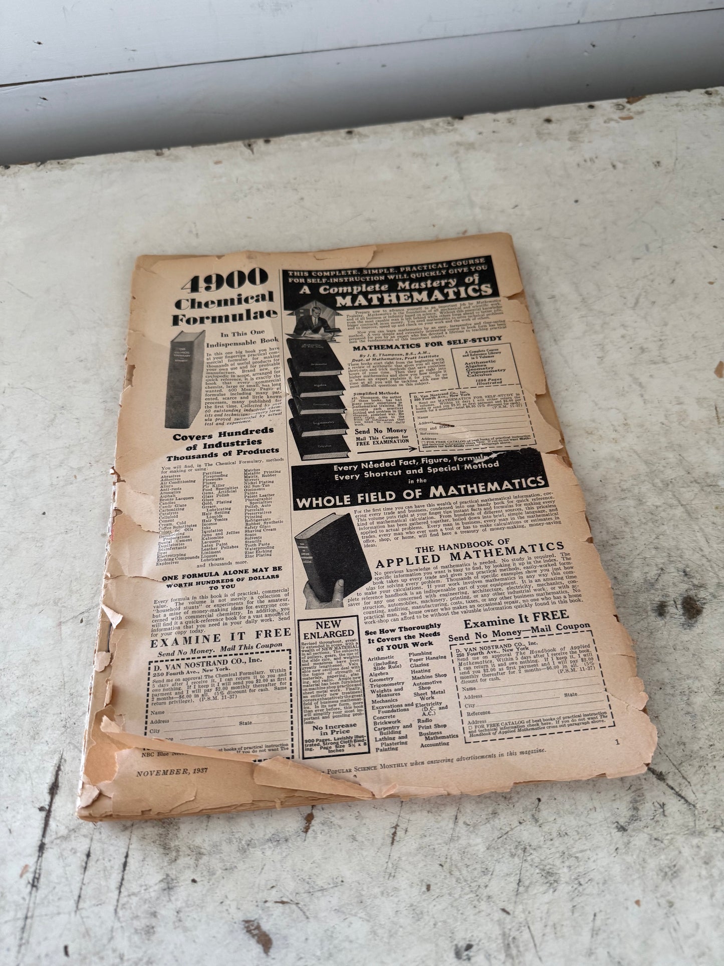 Vintage Popular Mechanics Magazine as is