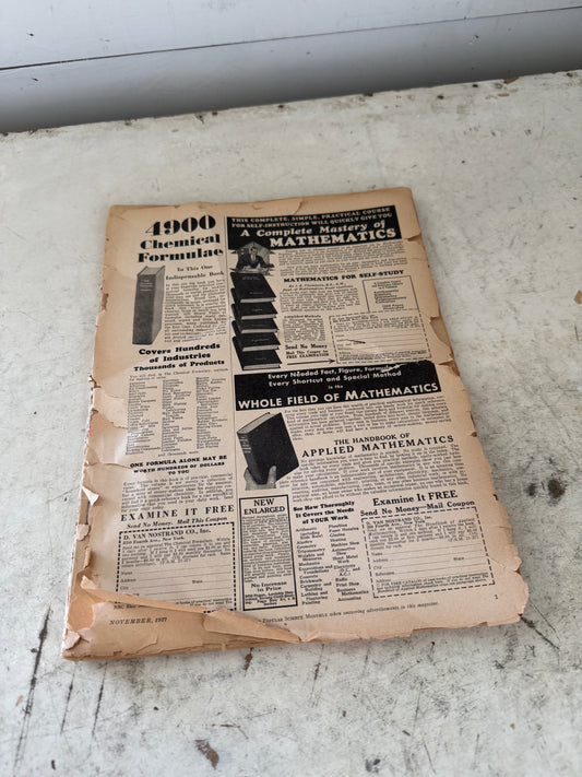 Vintage Popular Mechanics Magazine as is