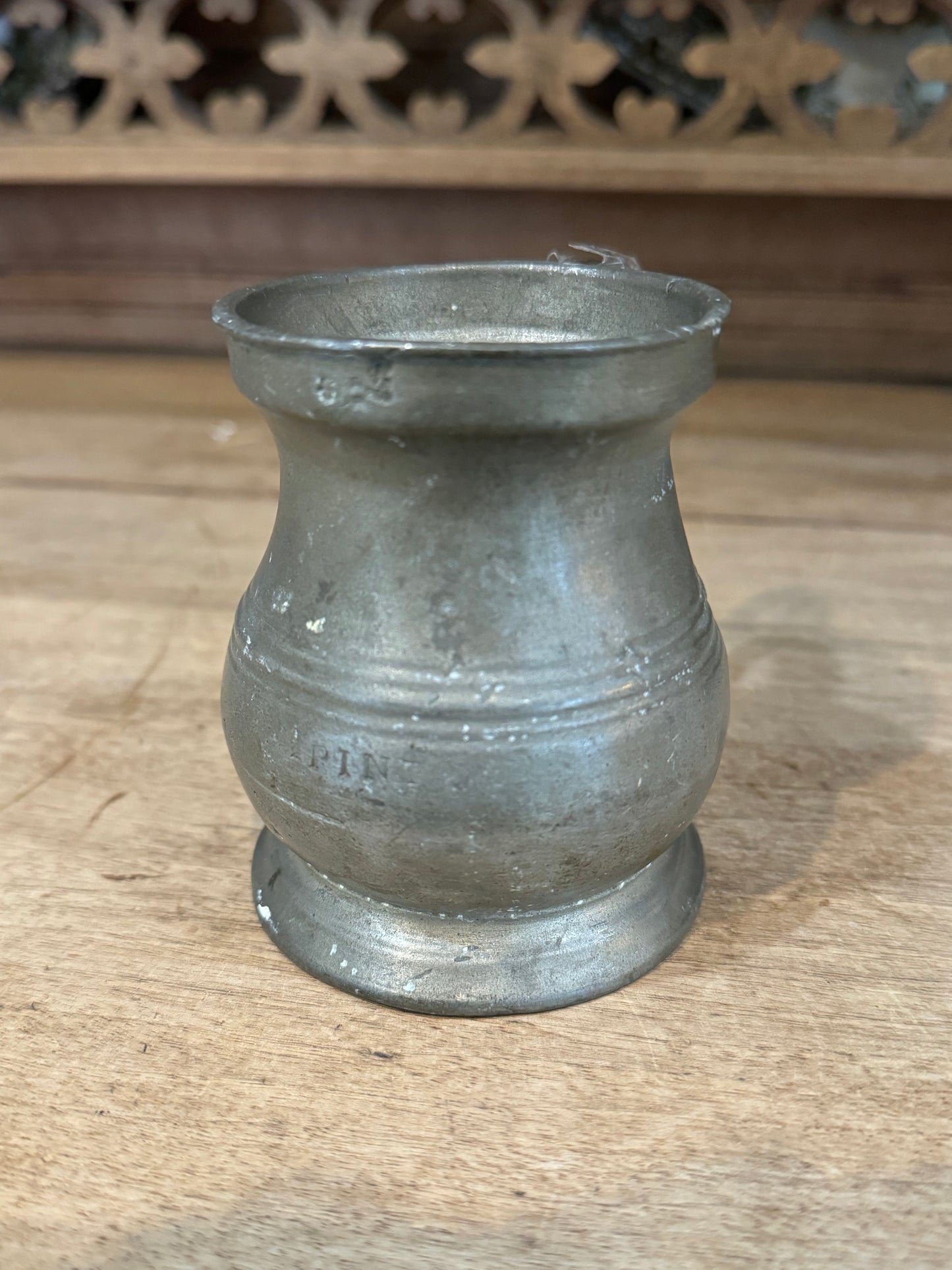 18th Century Pewter 1/2pint tankard