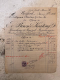 Wexford Railway Manifest Ephemera Jan. 8th, 1898