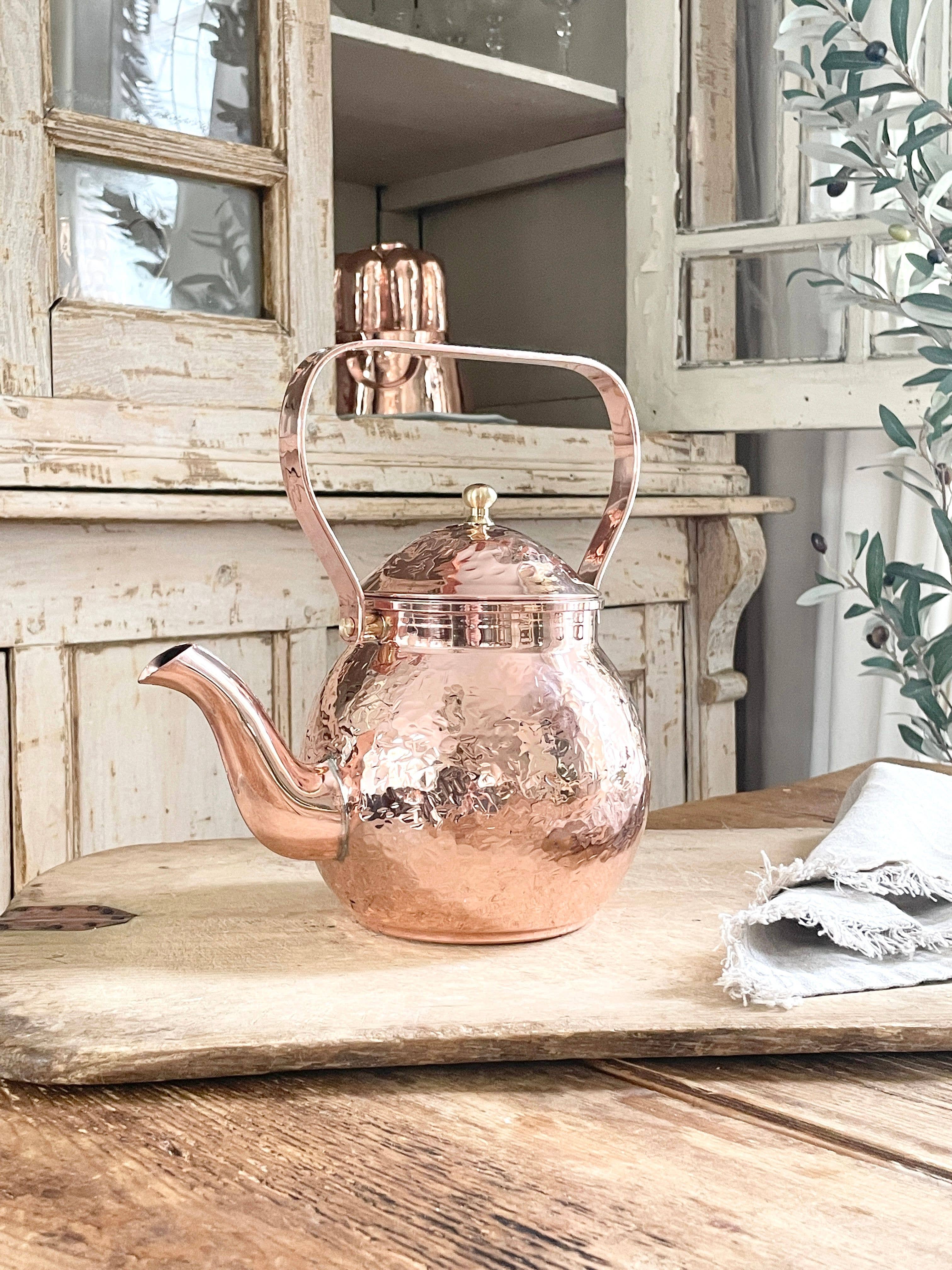 Coppermill Kitchen Vintage Inspired Hand Hammered Teapot - copper