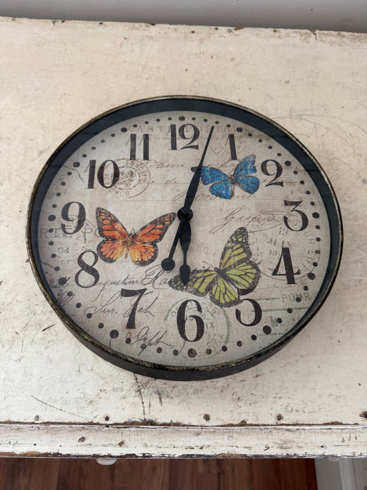 12” Butterfly Wall Clock