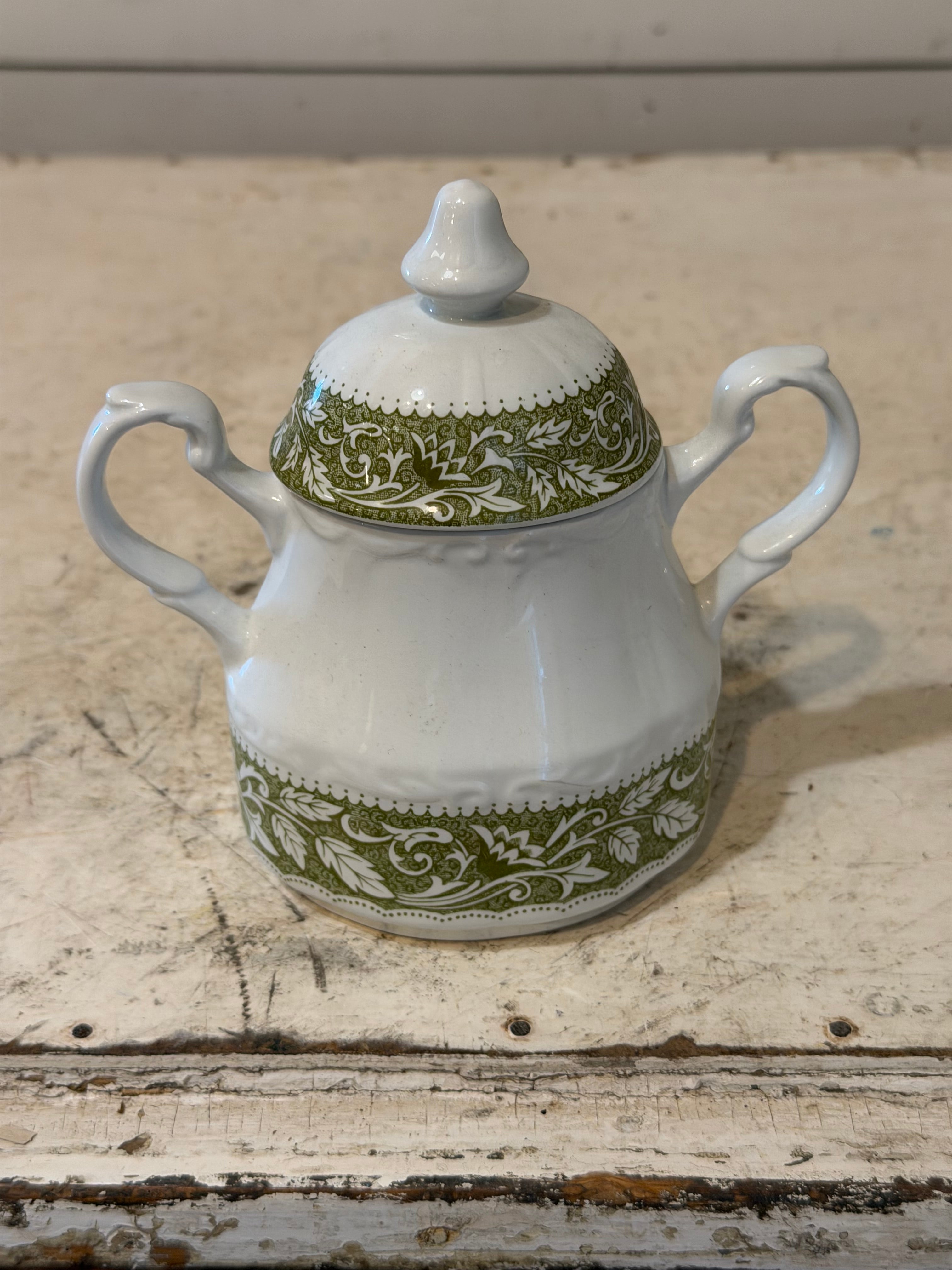Vintage Ironstone Dishes "Renaissance Green" pattern by J & G Meakin SOLD INDIVIDUALLY