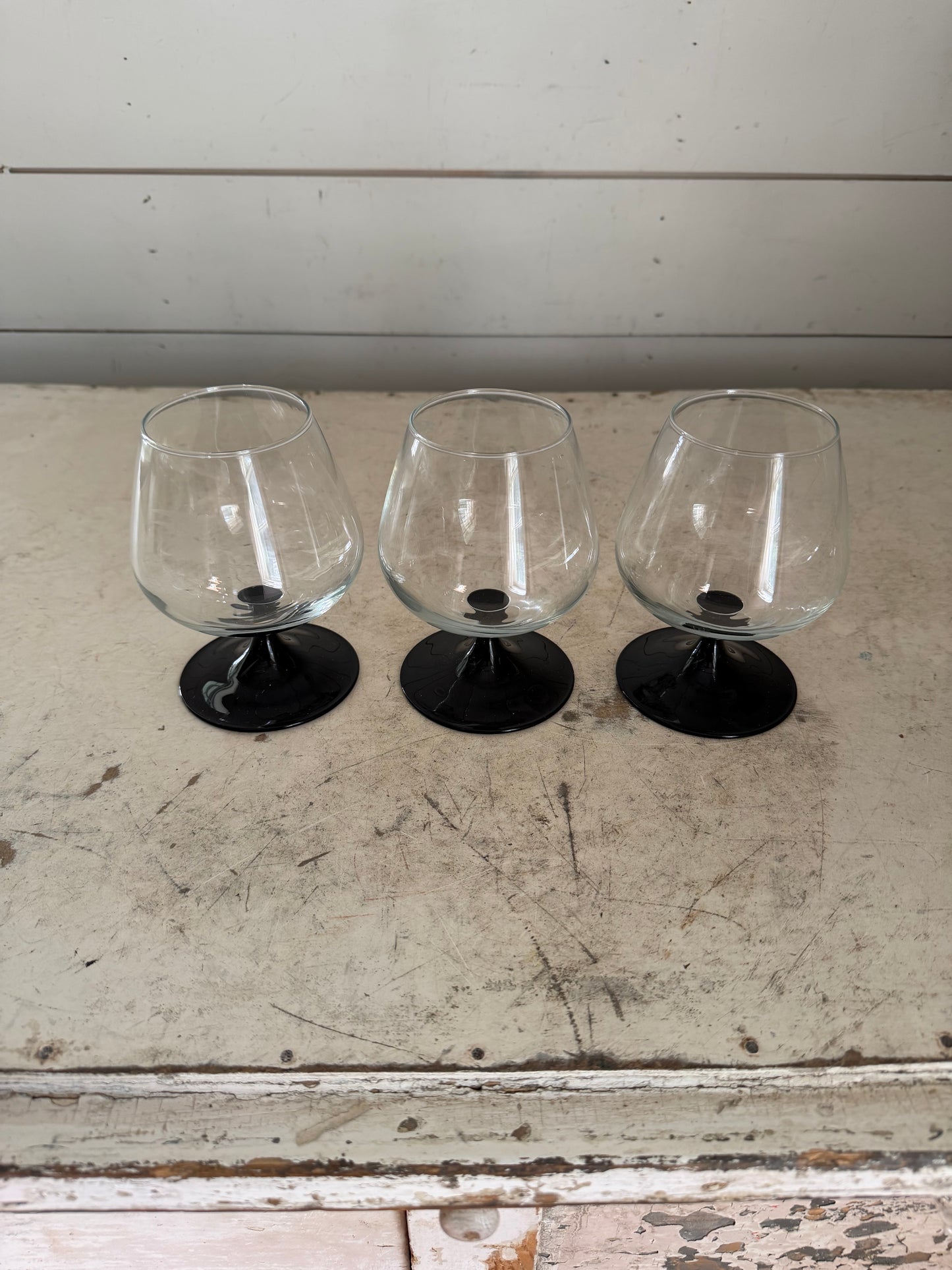 Vintage Luminarc Domino stemware glasses Sold Individually