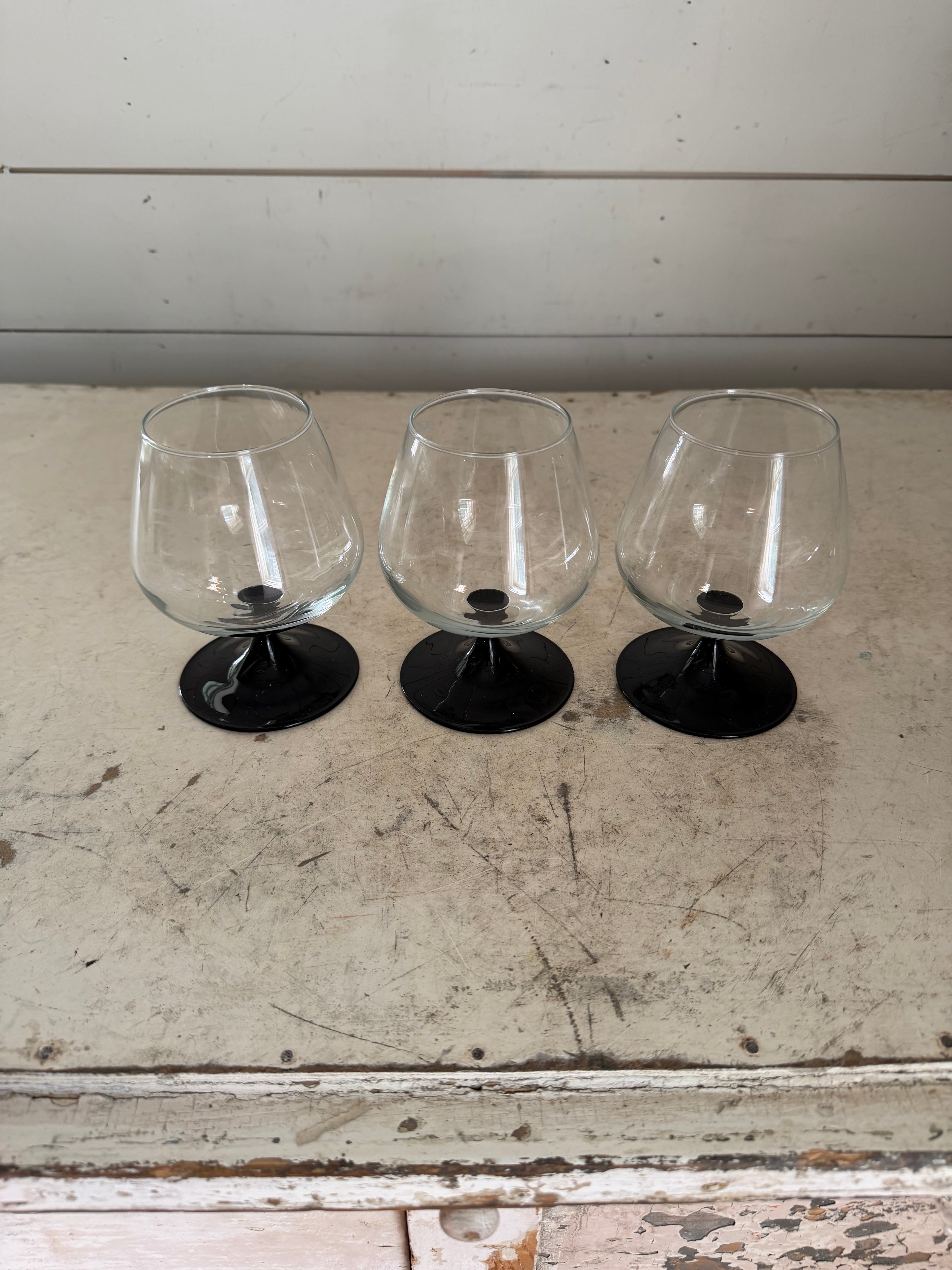 Vintage Luminarc Domino stemware glasses Sold Individually