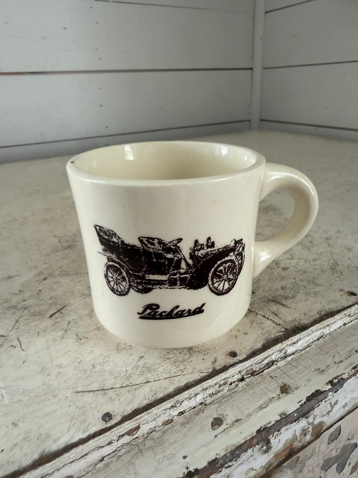 Vintage Packard Motors Diner Coffee Mug Antique Car