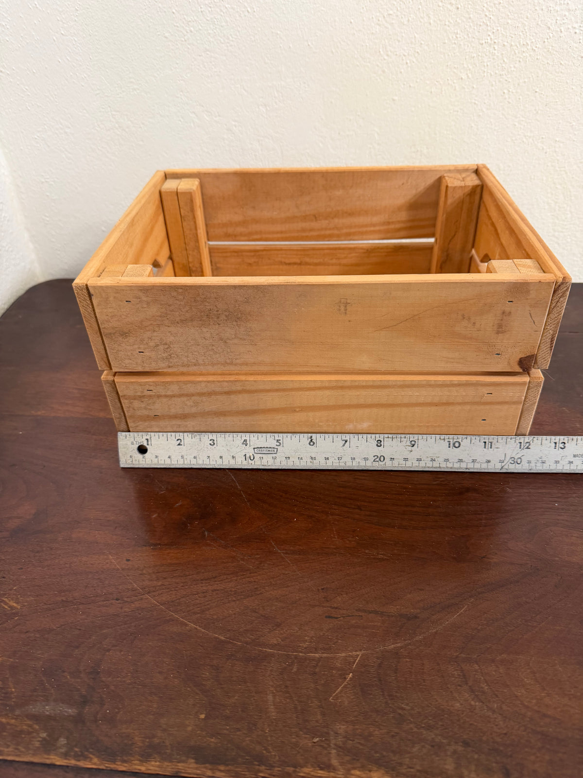 Pine Storage Crate with Handles - Will Get Makeover
