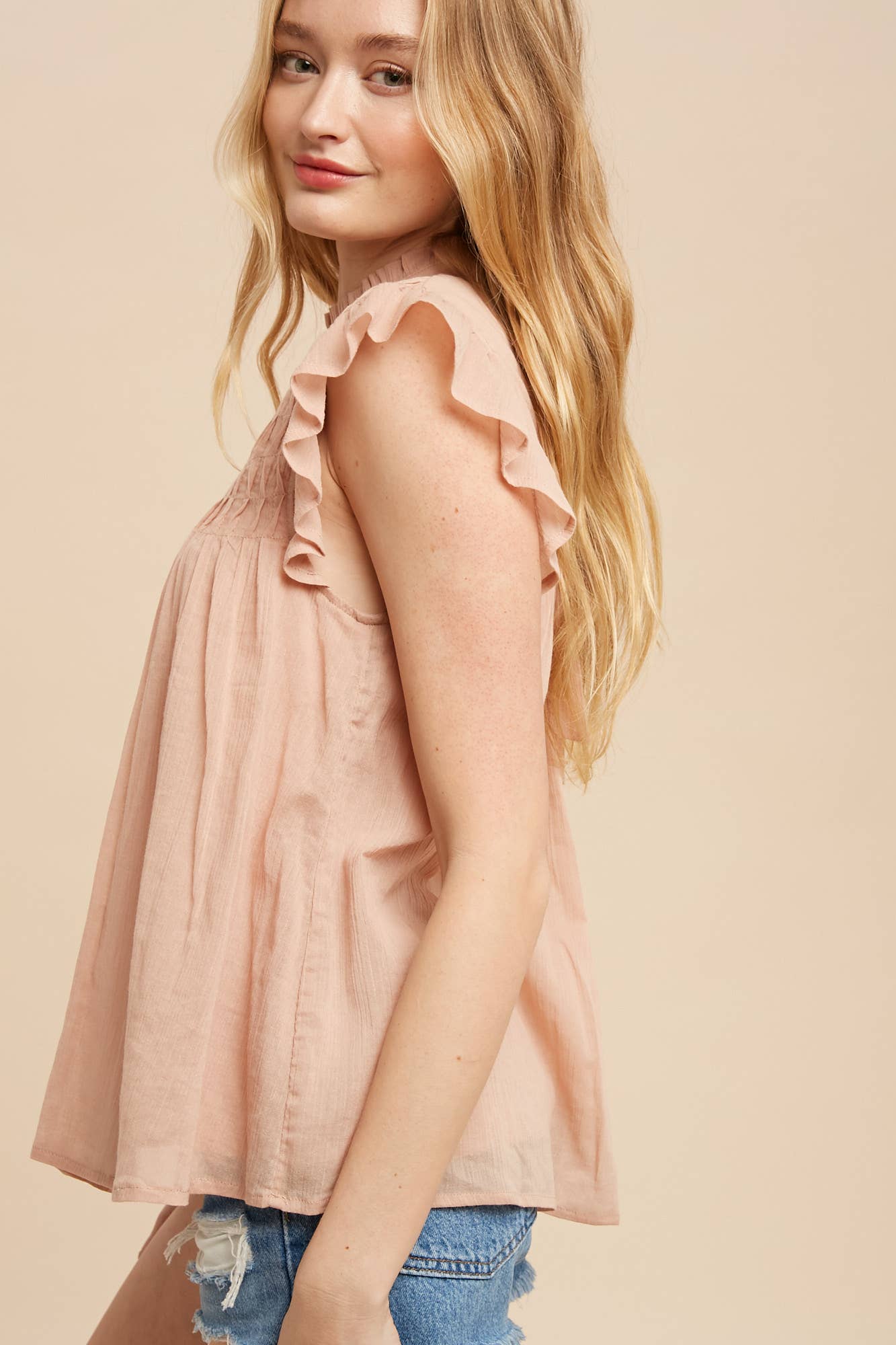 Flutter Sleeve Blouse