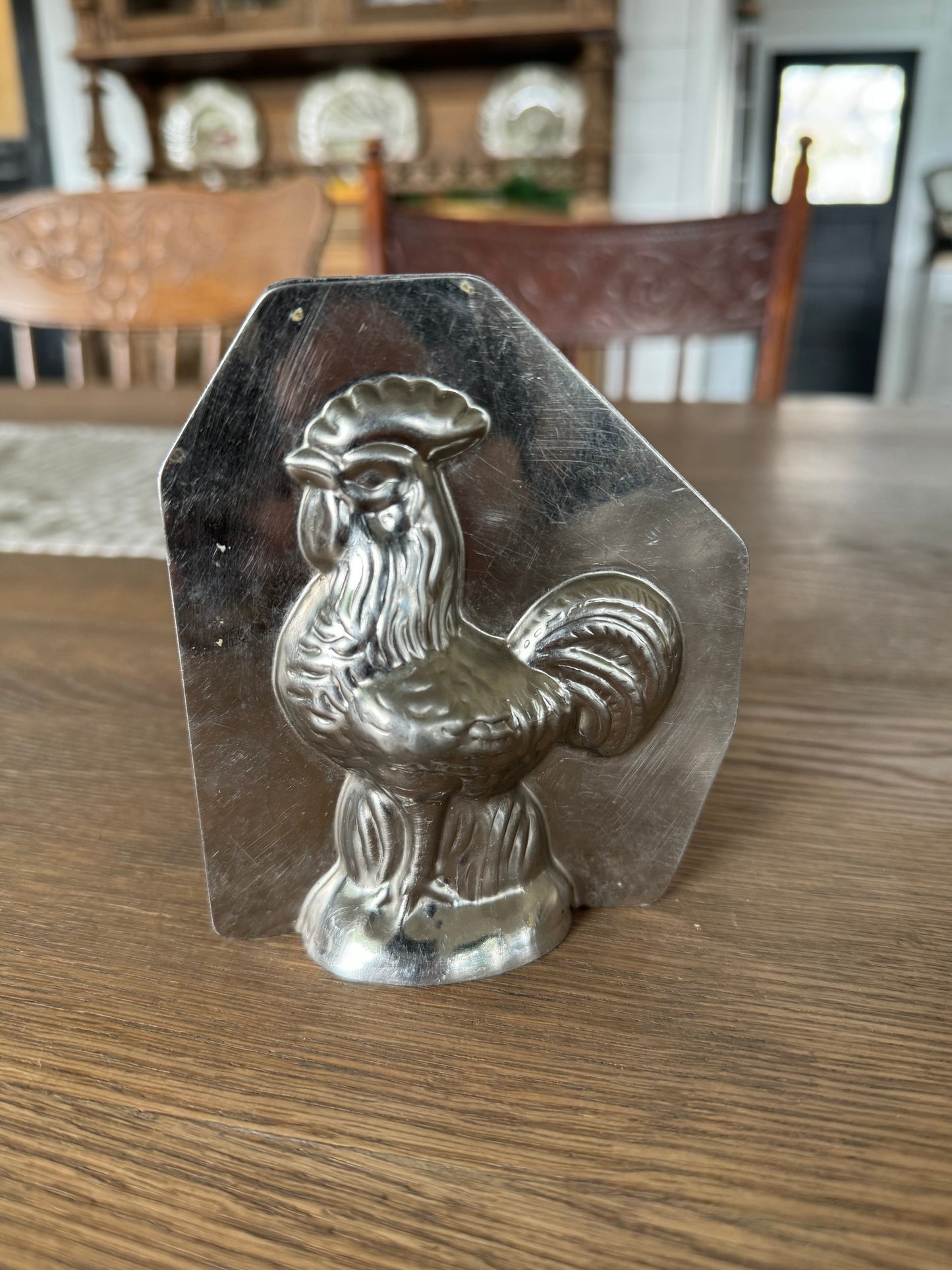 FRENCH ANTIQUE VTG ROOSTER CHOCOLATE MOLD From France #100