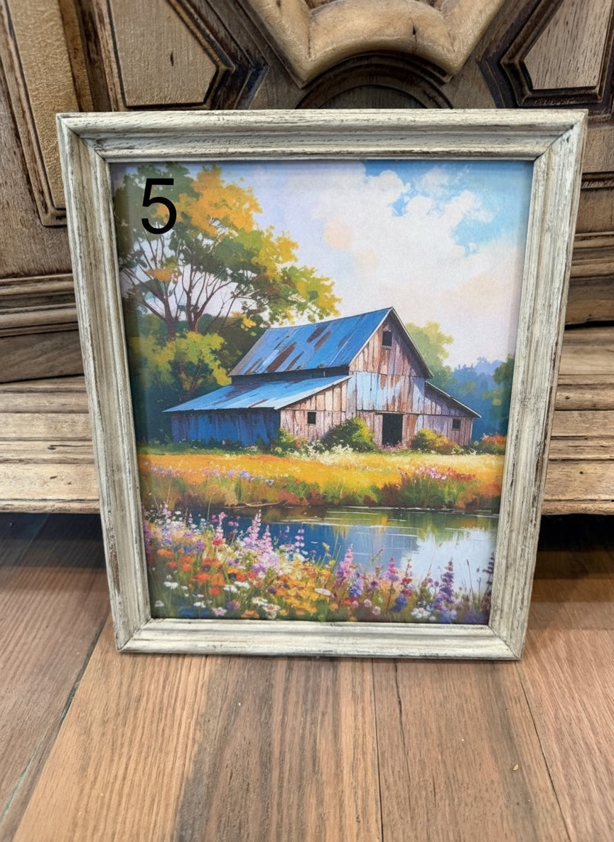 Zeb’s Framed Barns sold individually