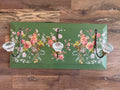 Hand Painted Coat Rack with Glass Knobs