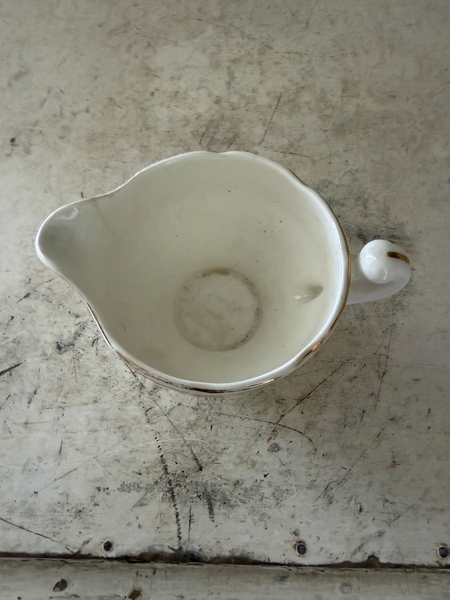 Mildred by Mount Clemens Creamer Vintage China Floral as is