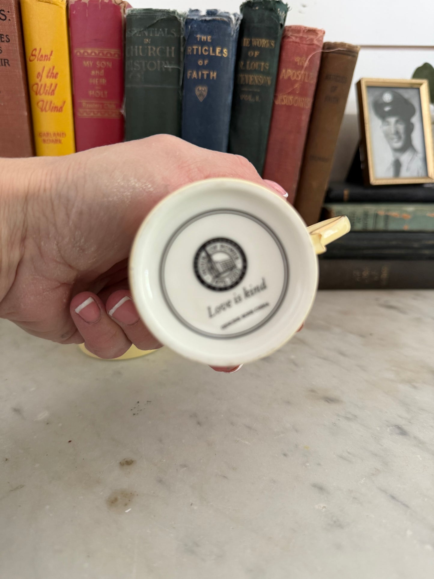 Yellow Bone China Tea Cup set