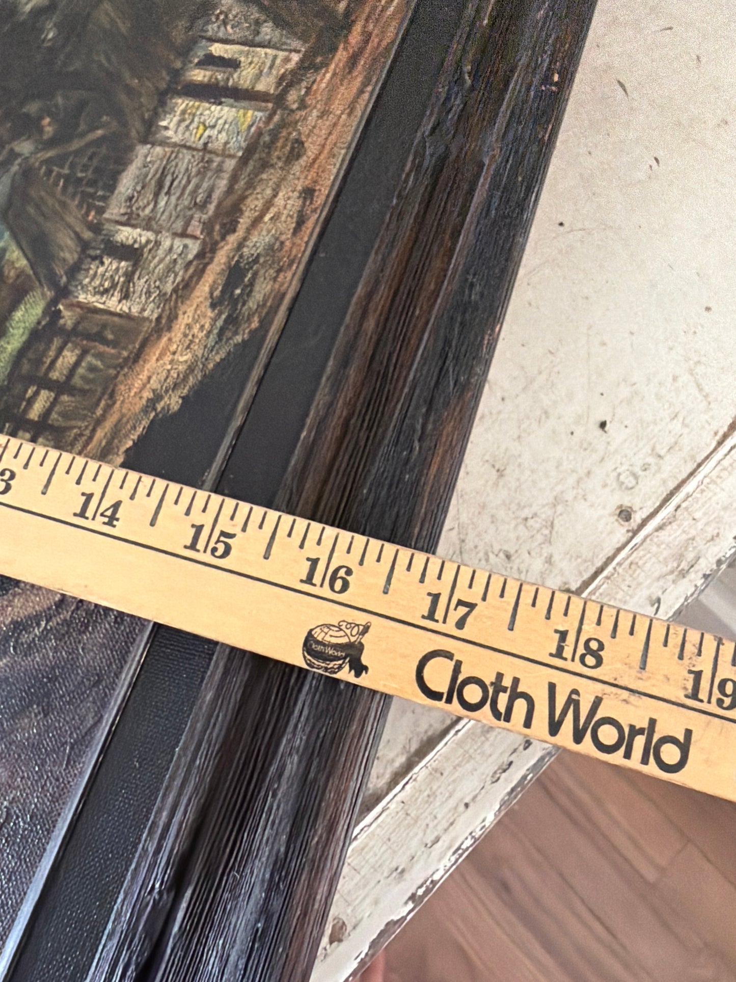 Wood frame with original art will get makeover and new art printed