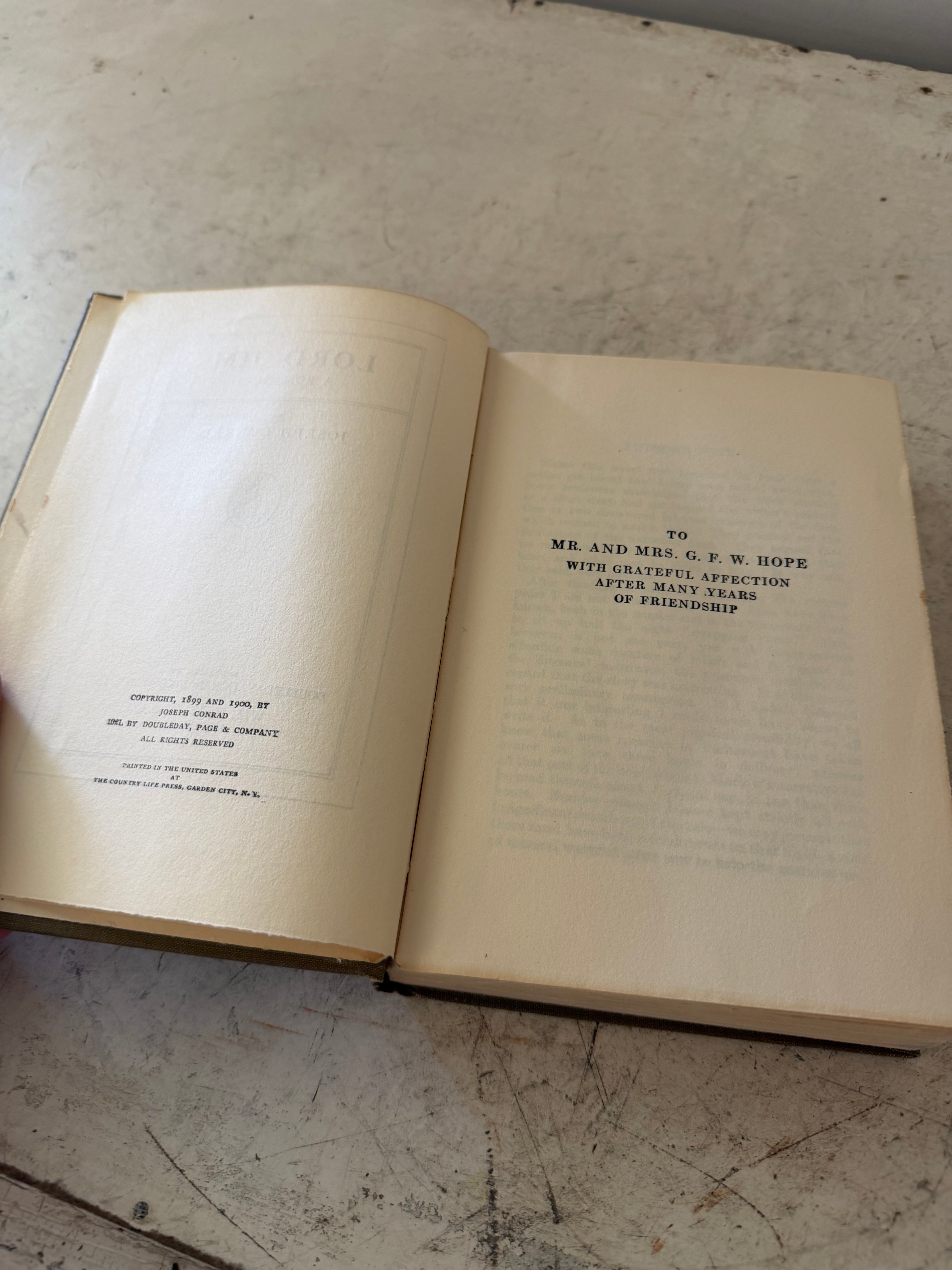 Lord Jim from the Joseph Conrad Complete Works, Doubleday