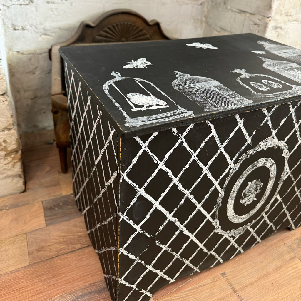 French Country Stamped Chest