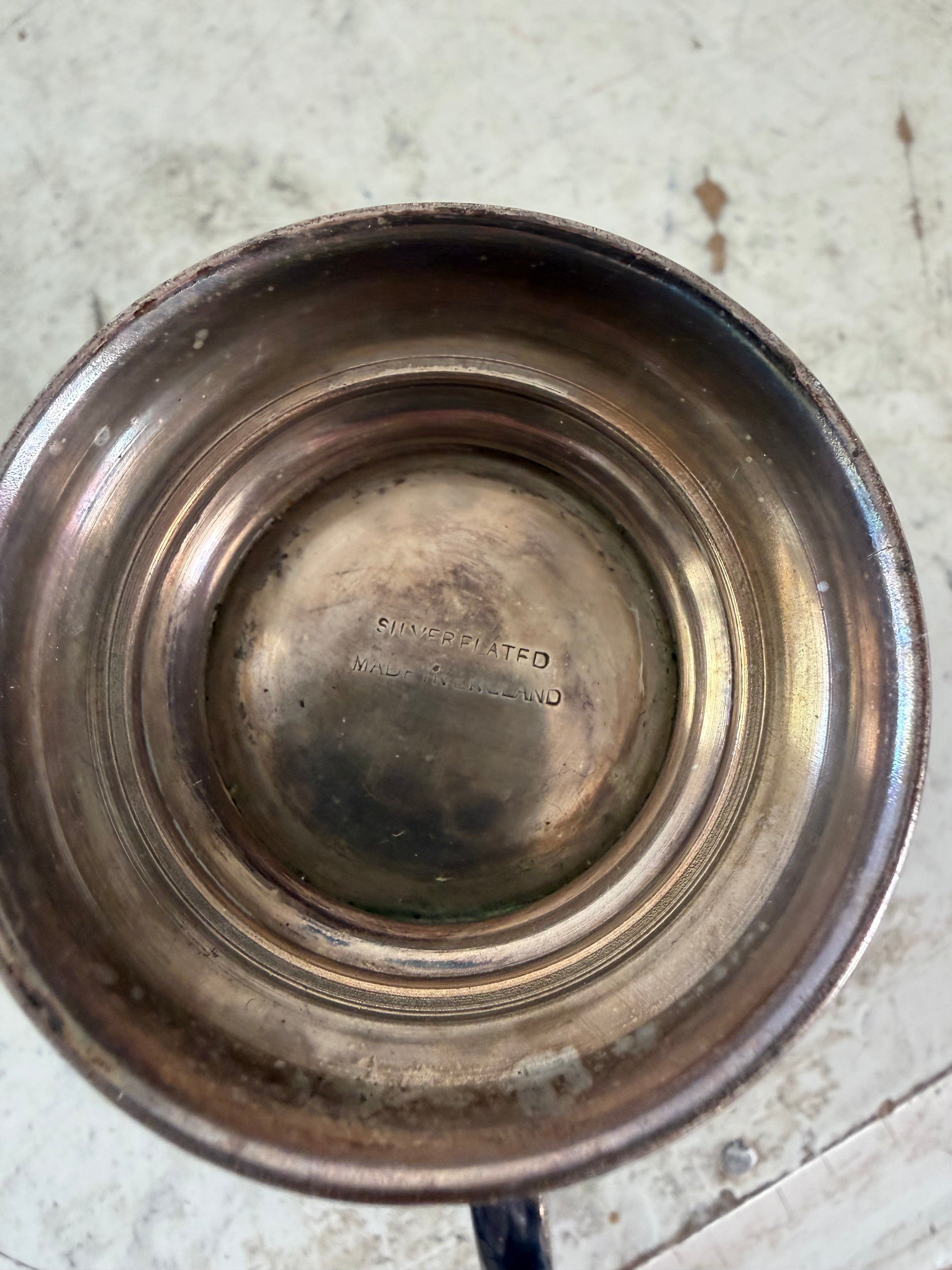 Vintage Silver Plated Christening cup Engraved RTR