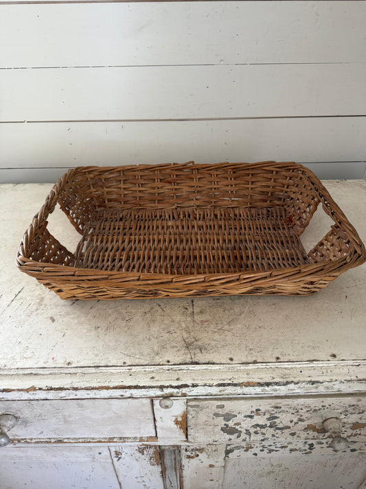 Rectangle, wicker basket