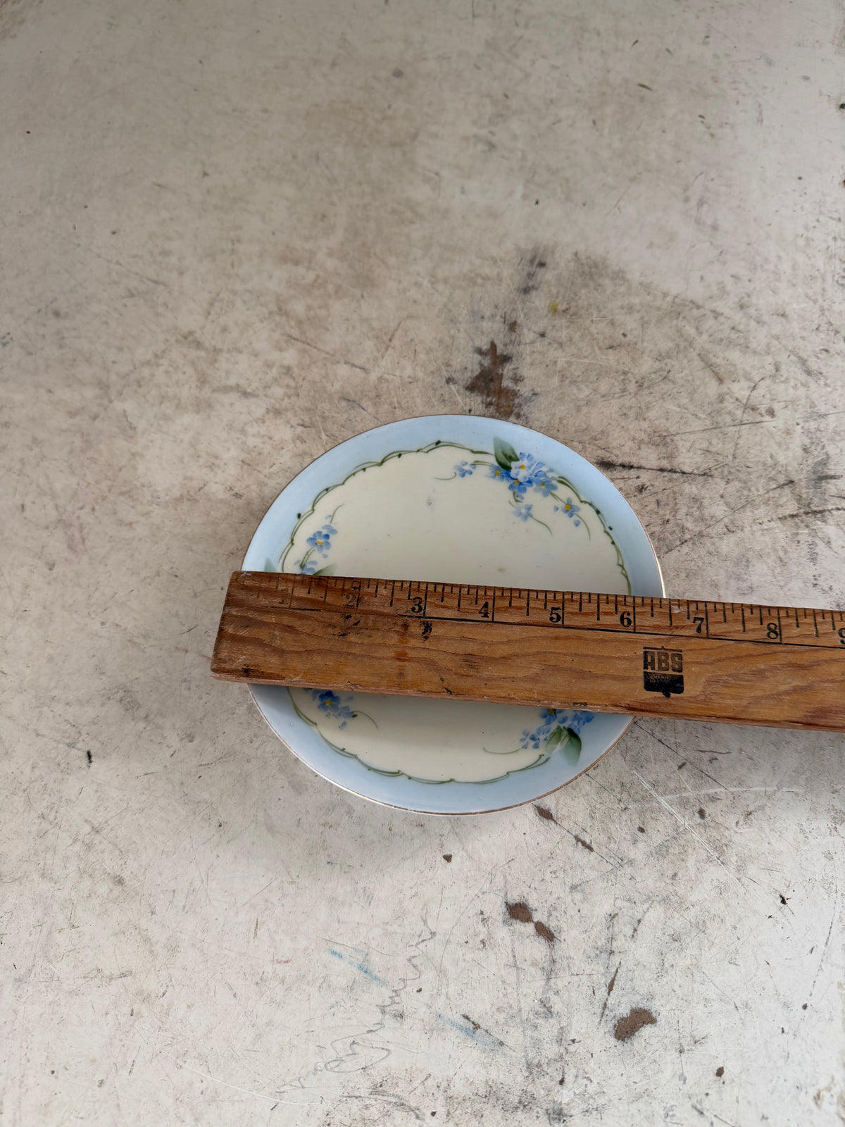 Vintage Hand Painted Meito Plate Made In Japan 6-1/2”