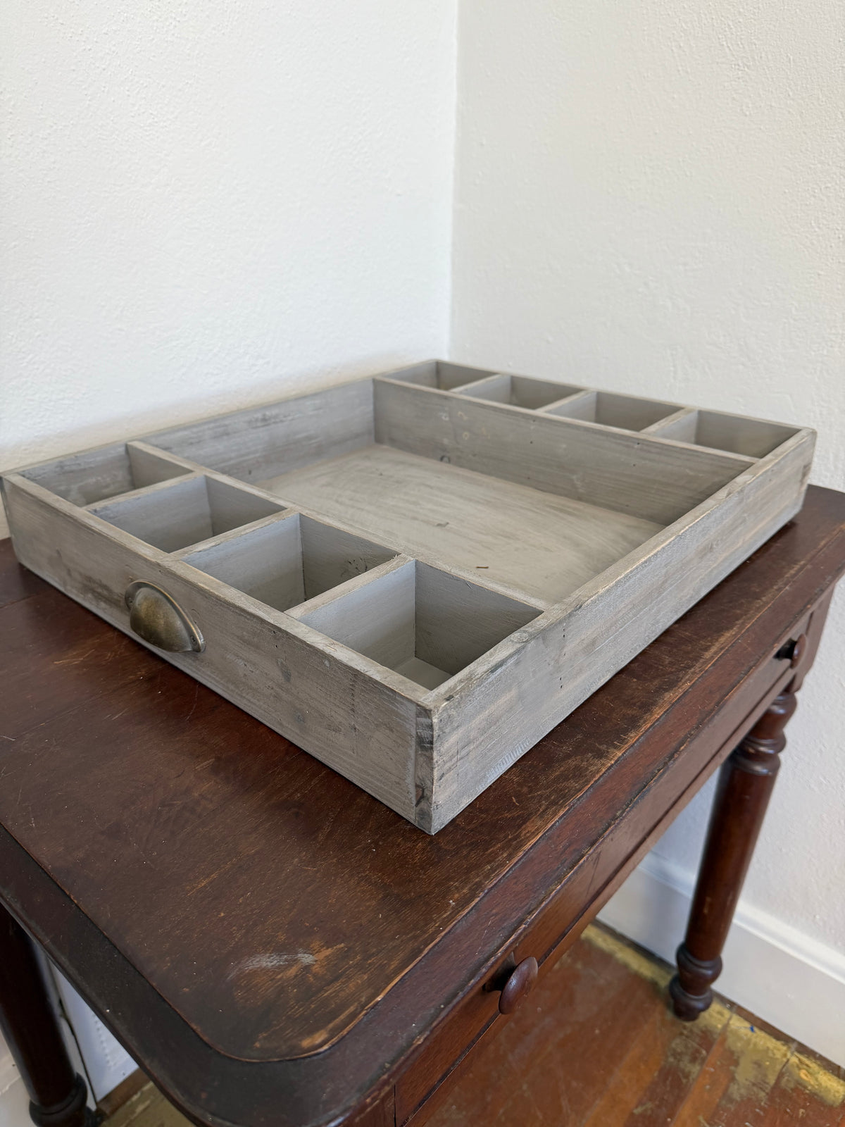 Large Divided Wood Tray Will Get Makeover