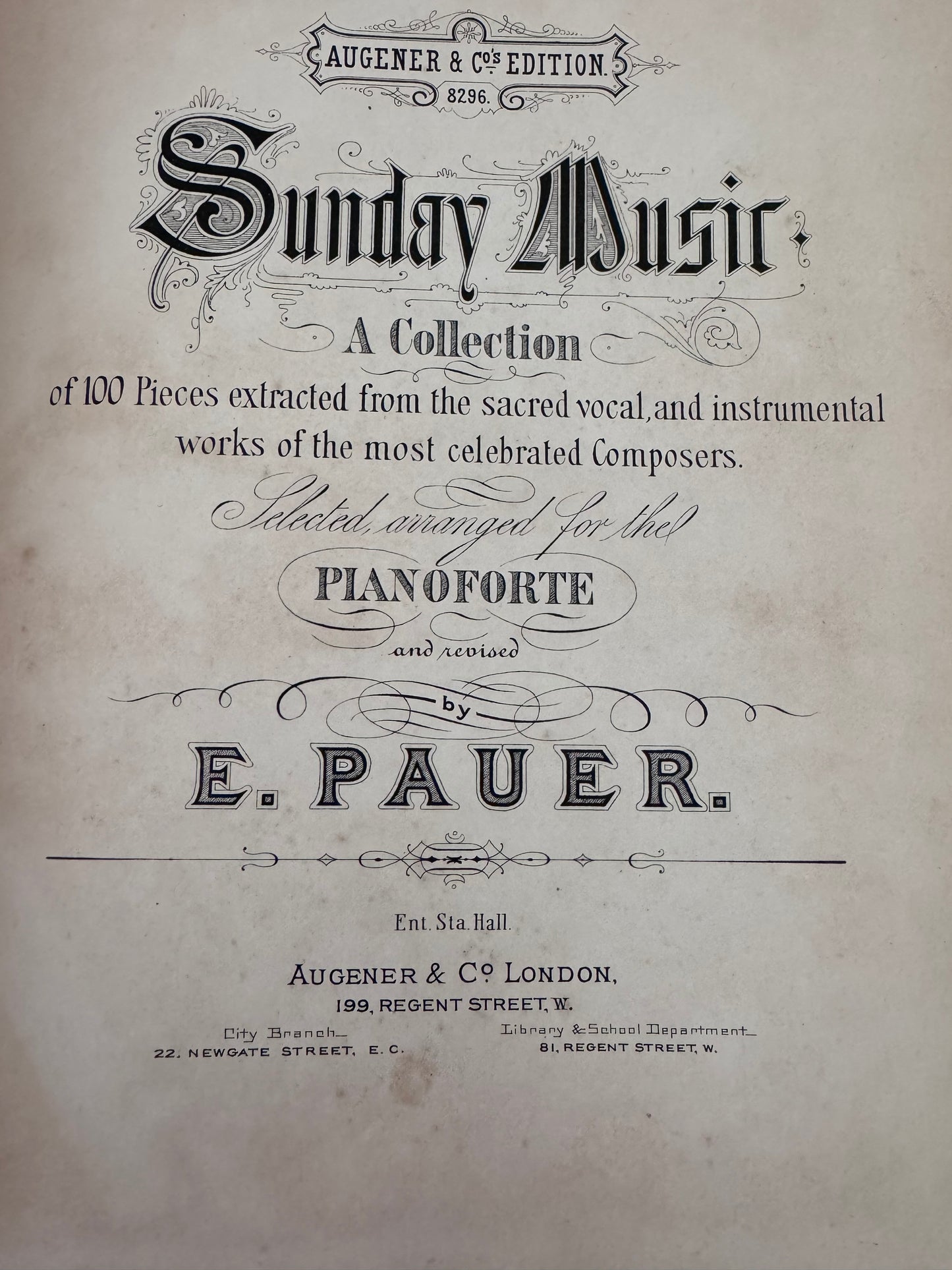 Sunday Music - Short Pieces From The Works of Great Composers