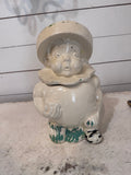 Vintage Ceramic Cookie Jar Boy as Clown