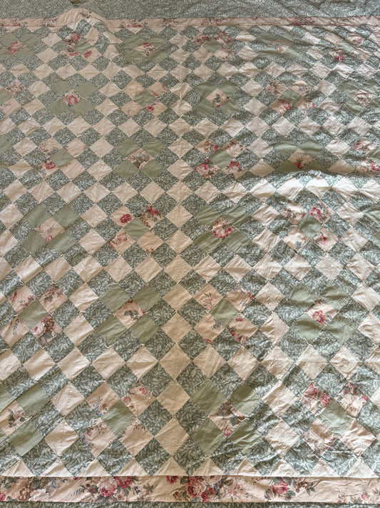 Handmade Pieced Quilt Queen