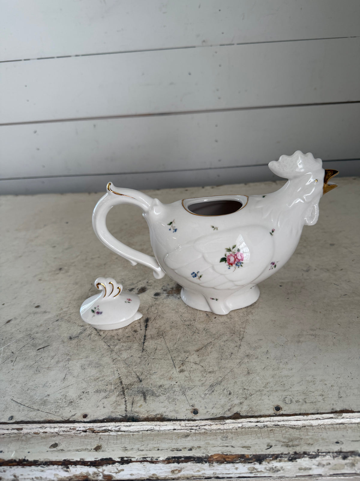 Grace’s Teaware Rooster 24oz Porcelain Tea Pot